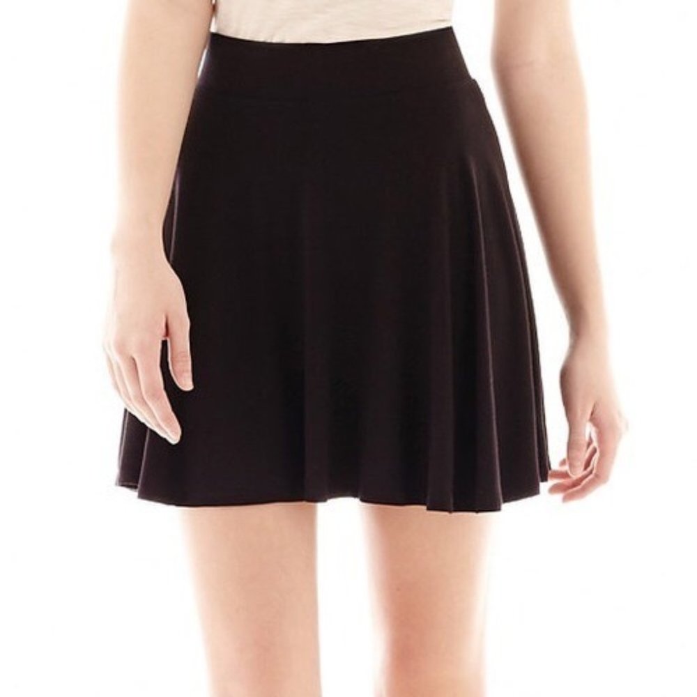 Decree Black Skater Punk Mini Skirt, XSmall
